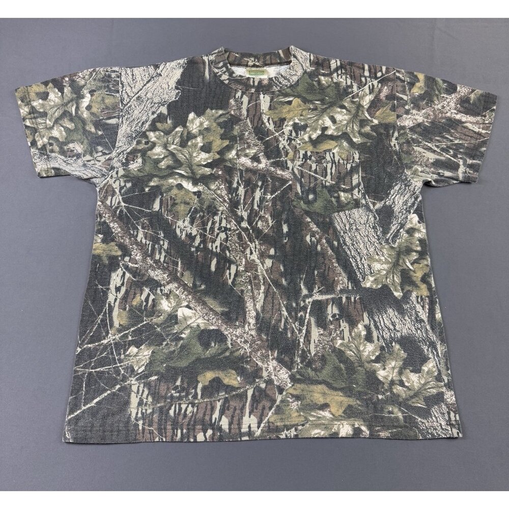 Rare Vintage Y2K Mossy Oak Camo Classics Realtree Pocket Shirt Outdoor Earth Art